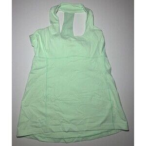 Lululemon Athletic Tank Top Size 10 Green Crème Racerback